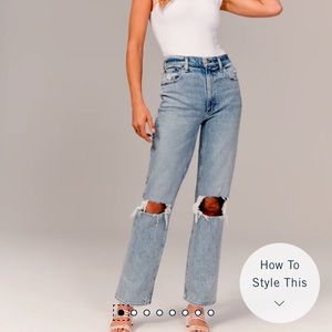Brand new high rise Abercrombie & Fitch jeans